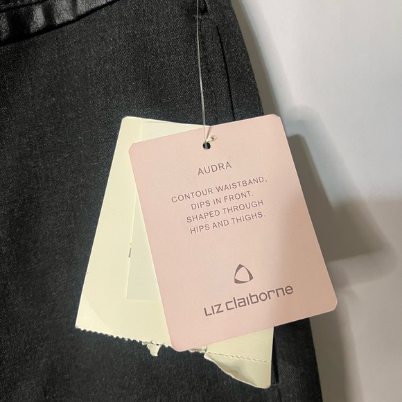 Liz Claiborne Sport Charcoal Gray Audra Trousers Pant Size 8 NWT - Picture 8 of 12